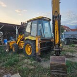 Buldoexcavator JCB 3CX, locatie Battonya (Ungaria), la granita cu Arad